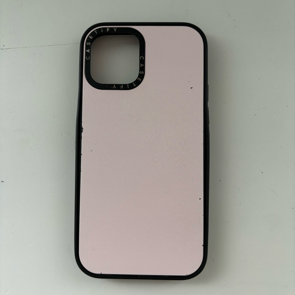 light pink Iphone 12 Casetify phone case